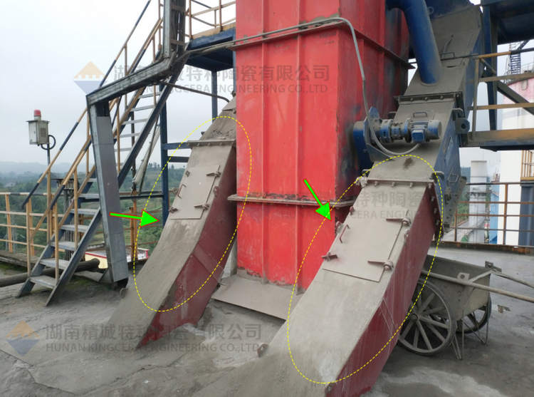 欧博ABG特瓷牌耐磨陶瓷内衬下料溜槽