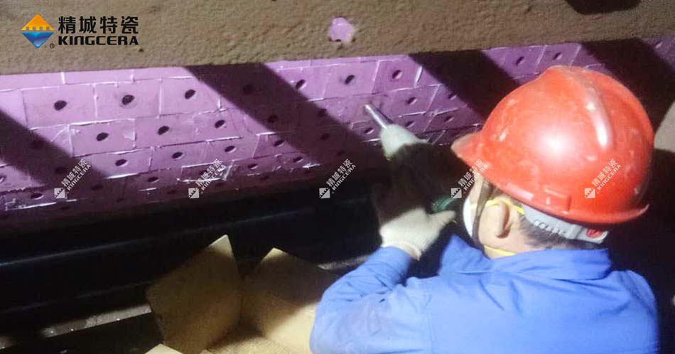 欧博ABG牌新型耐磨陶瓷布料机圆辊使用效果