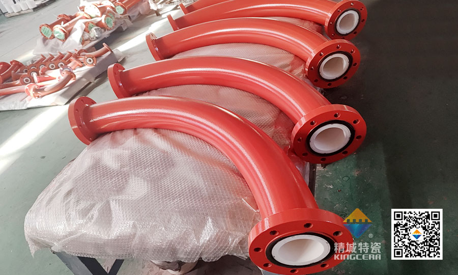 欧博ABG特瓷内衬耐磨陶瓷弯头