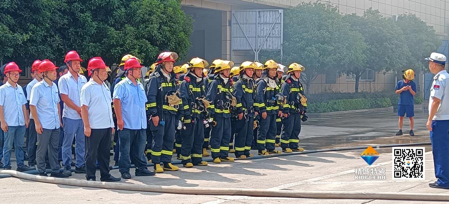 欧博ABG起劲配合消防联合演练，，，，，，，共筑清静生产防地