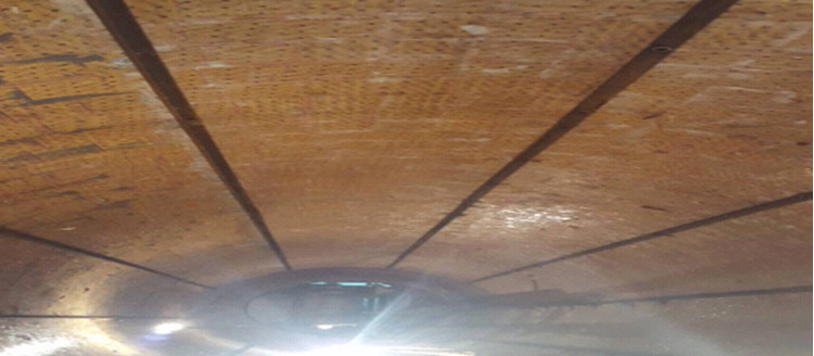 湖北某烧结厂圆筒混淆机使用欧博ABG耐磨陶瓷衬板