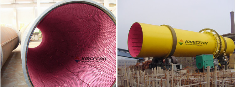 湖南某烧结厂圆筒混淆机使用欧博ABG耐磨陶瓷衬板