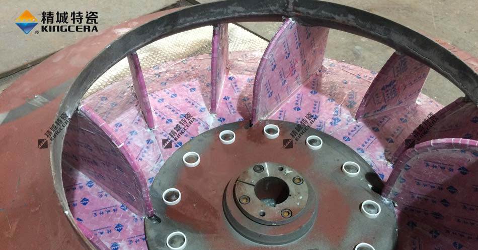 湖南欧博ABG耐磨陶瓷风机叶轮-陶瓷风机叶片-陶瓷风机